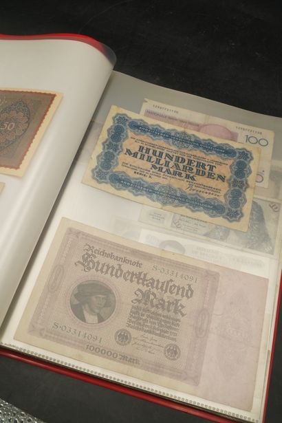 Réunion de billets anciens, France et étranger,...