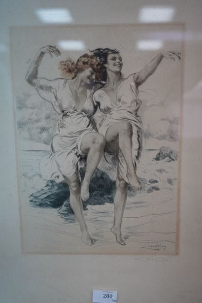 Alméry LOBEL-RICHE (1880 - 1950). Danseuses....