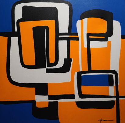 Éric CHAPEAU (né en 1967). 
Composition
Acrylique...