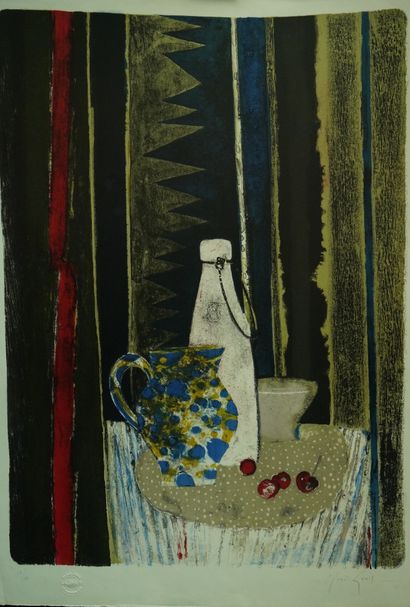 René GENIS (1922-2004). 
La bouteille de...