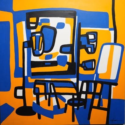 Éric CHAPEAU (né en 1967). 
Composition
Acrylique...