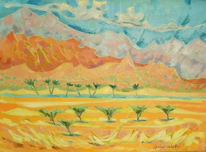 Gérard CALVET (1926-2017)
Paysage montagneux
Huile...