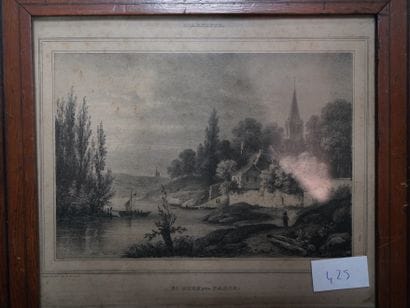Réunion d’estampes variées. On joint des...