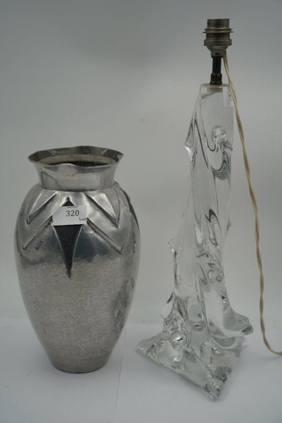 SCHNEIDER Paris
Pied de lampe en cristal...