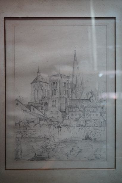 Réunion de dessins, aquarelles sur le thème...