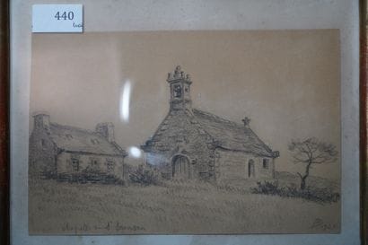 Réunion de dessins, aquarelles sur le thème...