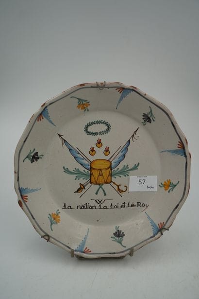 NEVERS XVIIIe, assiette révolutionnaire en...
