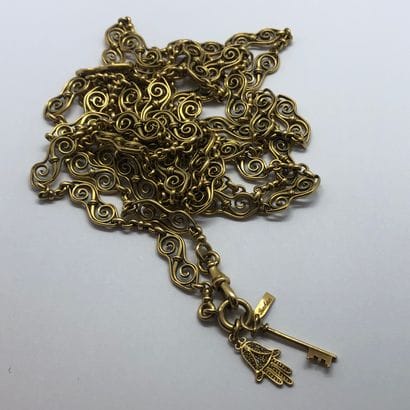 Collier bayadère en or 18K, les mailles en...
