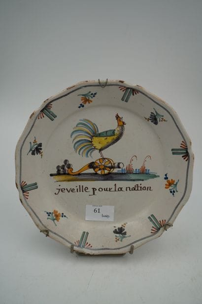 NEVERS XVIIIe, assiette révolutionnaire en...