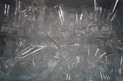Partie de service de verres en cristal, le...