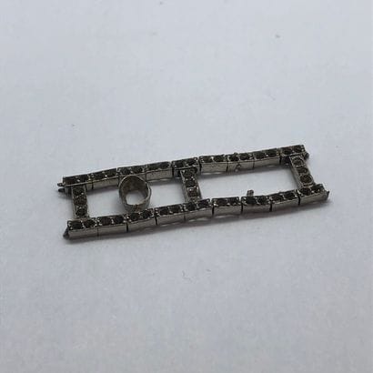 Partie de bracelet en or 18k. Accidents
Poids...