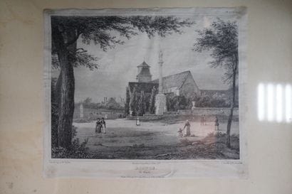 Réunion de dessins, aquarelles sur le thème...