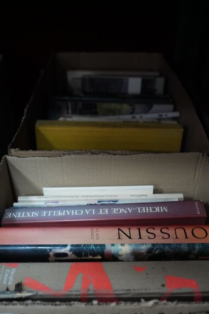 Réunion de livres Beaux-Arts. Onze cartons....
