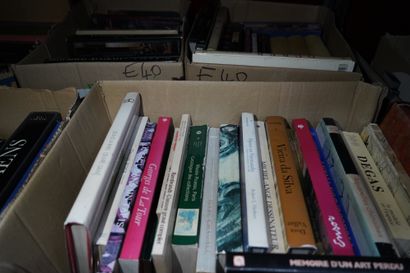 Réunion de livres Beaux- Arts. Sept cartons....