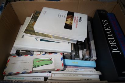 Réunion de livres Beaux- Arts. Sept cartons....