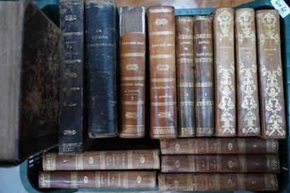 Réunion de livres reliés XIXe, Histoire de...