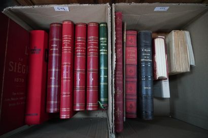 Réunion de livres reliés sur le thème de...