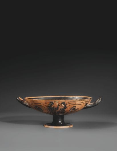 TYPE A BLACK-FIGURE EYE CUP
The sides are...
