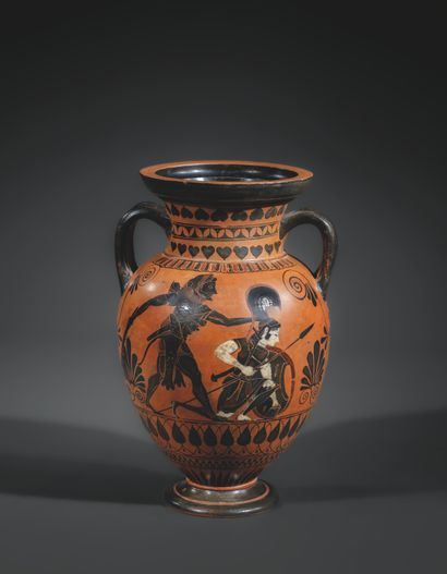 AMPHORA WITH BLACK-FIGURE NECK
Ornamented...