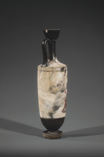 LARGE WHITE-BOTTOMED LEKYTHOS.
The body is...