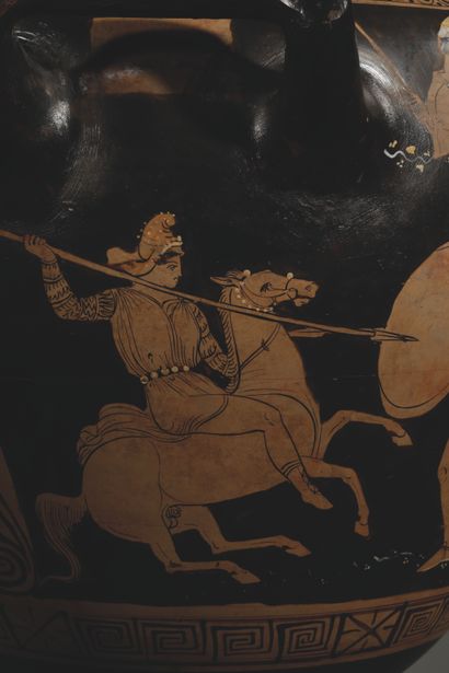 LARGE RED-FIGURE HYDRIA
The body is decorated...