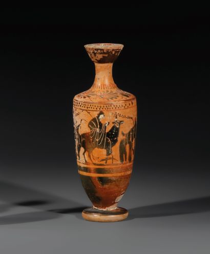 BLACK-FIGURE LEKYTHOS
The body decorated...
