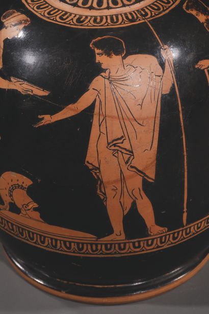RED-FIGURED ARYBALLISQUE LEKYTHOS
Decorated...