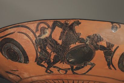 LARGE BLACK-FIGURE BOWL
Inner rims decorated...