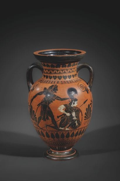 AMPHORA WITH BLACK-FIGURE NECK
Ornamented...