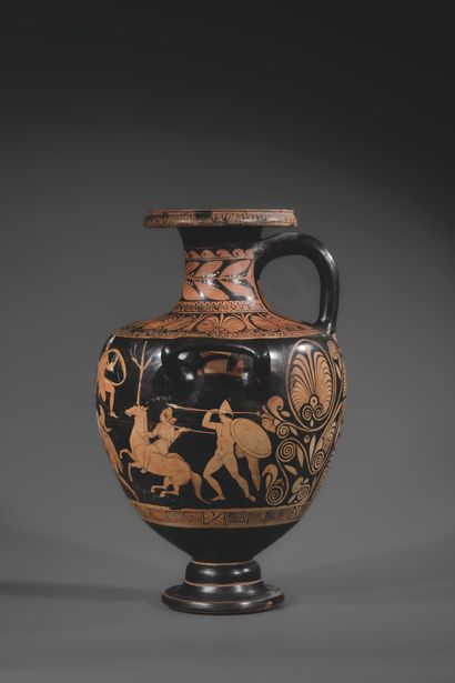 LARGE RED-FIGURE HYDRIA
The body is decorated...