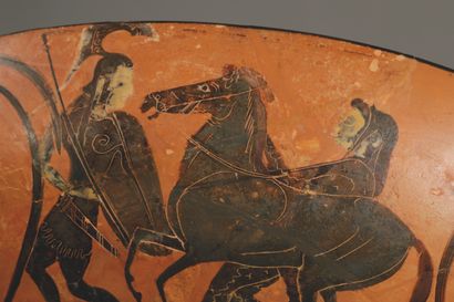 LARGE BLACK-FIGURE BOWL
Inner rims decorated...