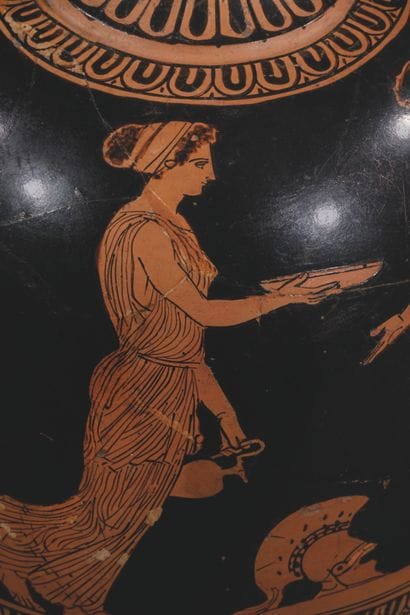 RED-FIGURED ARYBALLISQUE LEKYTHOS
Decorated...