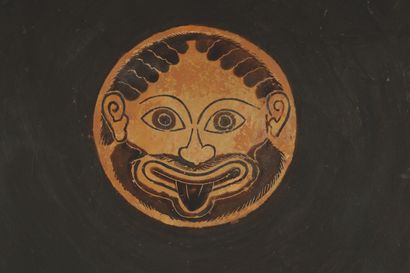 LARGE BLACK-FIGURE BOWL
Inner rims decorated...