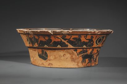 NECK FRAGMENT FROM A LARGE BLACK-FIGURED...