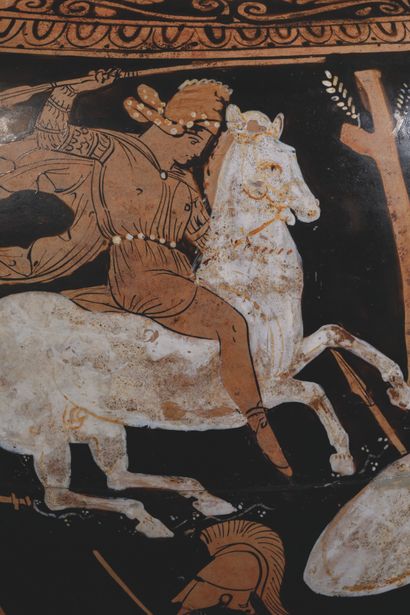 LARGE RED-FIGURE HYDRIA
The body is decorated...