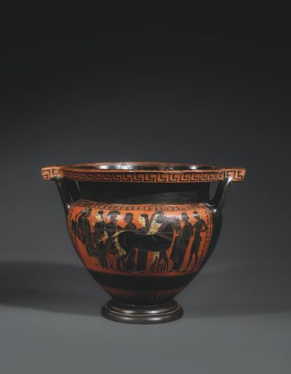 CRATER WITH BLACK-FIGURE COLUMNS
Decorated...