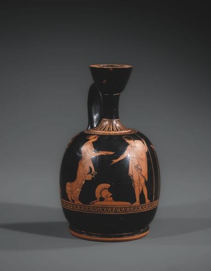 RED-FIGURED ARYBALLISQUE LEKYTHOS
Decorated...