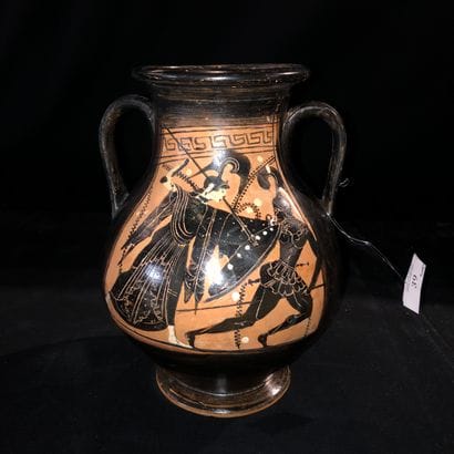 BLACK-FIGURE PELIKE
Side A: Athena battling...