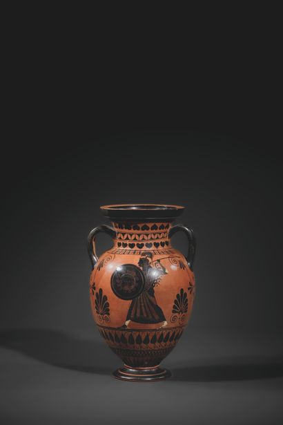 AMPHORA WITH BLACK-FIGURE NECK
Ornamented...