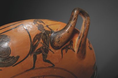 LARGE BLACK-FIGURE BOWL
Inner rims decorated...