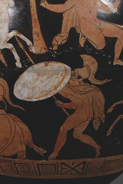 LARGE RED-FIGURE HYDRIA
The body is decorated...