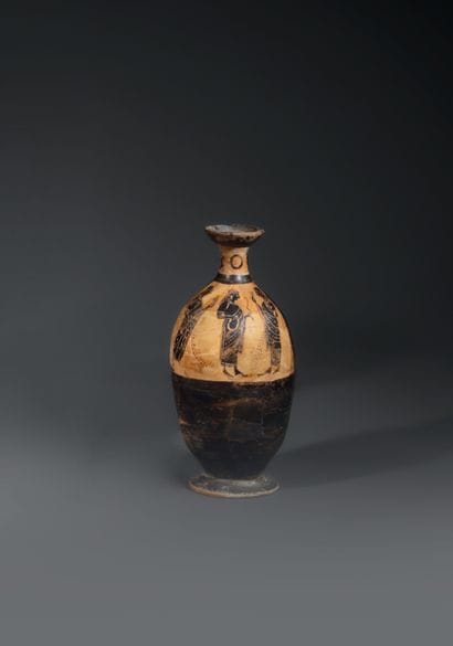 DEJANIRE-TYPE LEKYTHOS WITH BLACK FIGURES
The...
