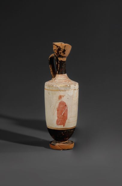WHITE-BOTTOMED LEKYTHOS
The body decorated...