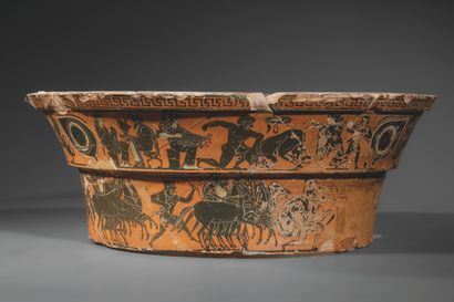 NECK FRAGMENT FROM A LARGE BLACK-FIGURED...