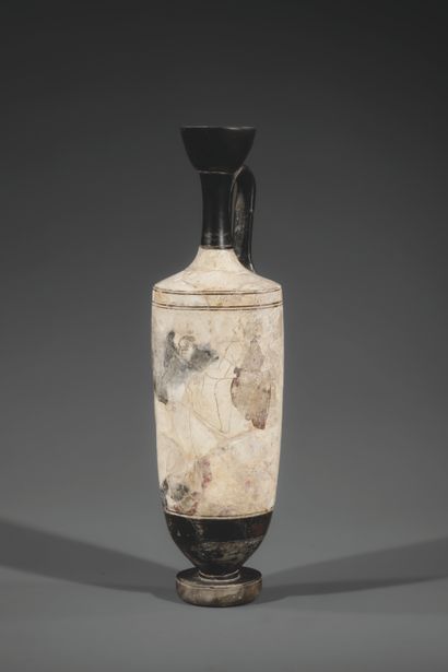 LARGE WHITE-BOTTOMED LEKYTHOS.
The body is...