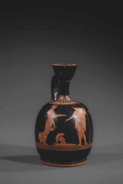 RED-FIGURED ARYBALLISQUE LEKYTHOS
Decorated...