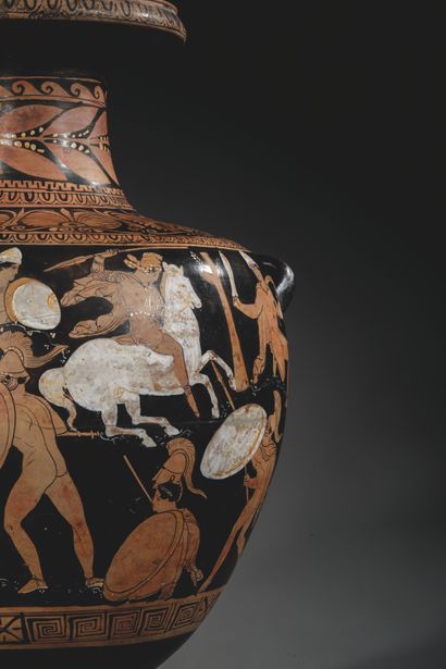 LARGE RED-FIGURE HYDRIA
The body is decorated...