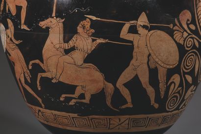 LARGE RED-FIGURE HYDRIA
The body is decorated...