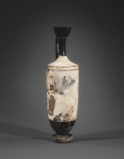 LARGE WHITE-BOTTOMED LEKYTHOS.
The body is...