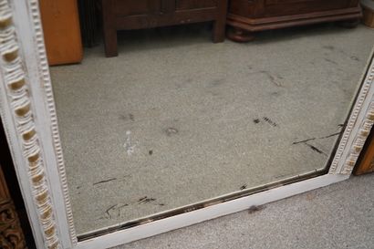 Miroir de cheminée rectangulaire en bois...